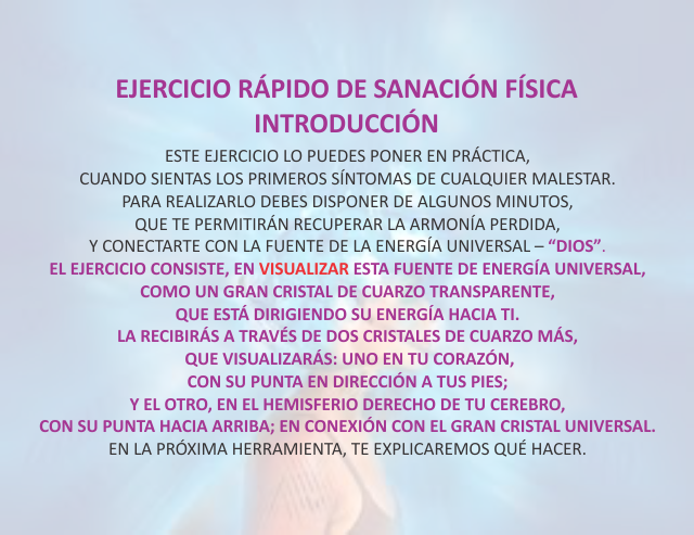 Ejercicio rápido de sanación física introducción Diciembre 01 de 2012